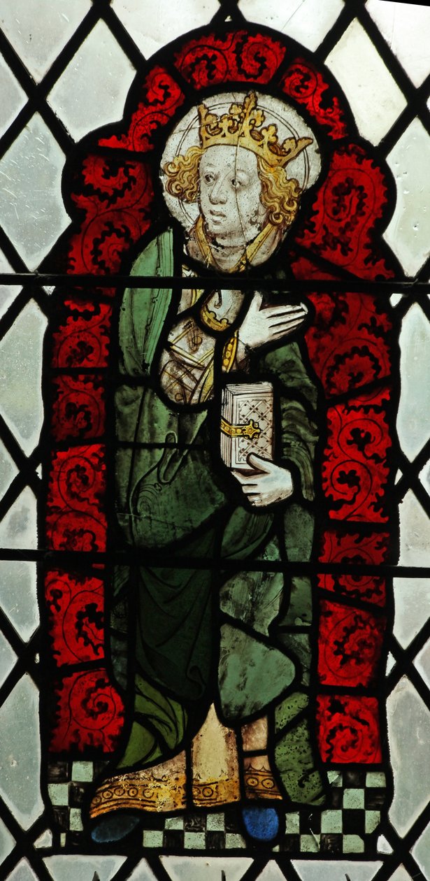 Window Chap-Ed-Confessor kapell föreställande St Edward the Confessor? av English School