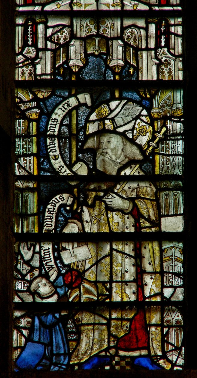 Fönster Clsty N3 föreställande St Edward the Confessor av English School