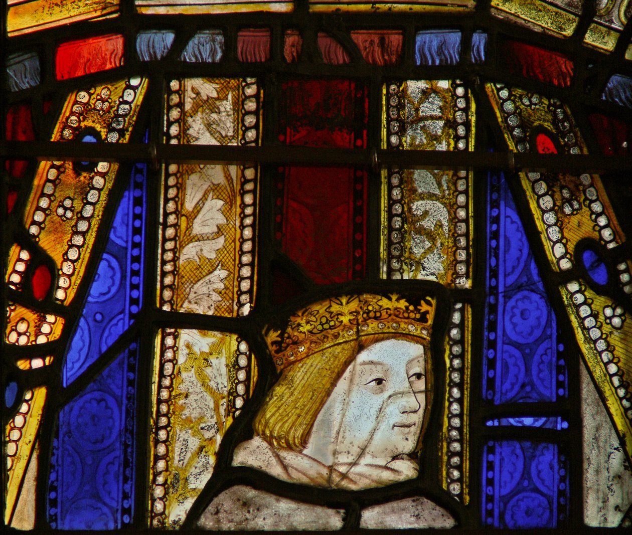 Window Ew som visar Edward V som prins av English School