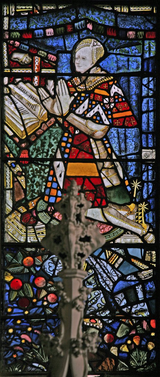 Window Ew föreställande Richard Beauchamp (sammansatt figur med kvinnligt ansikte) av English School