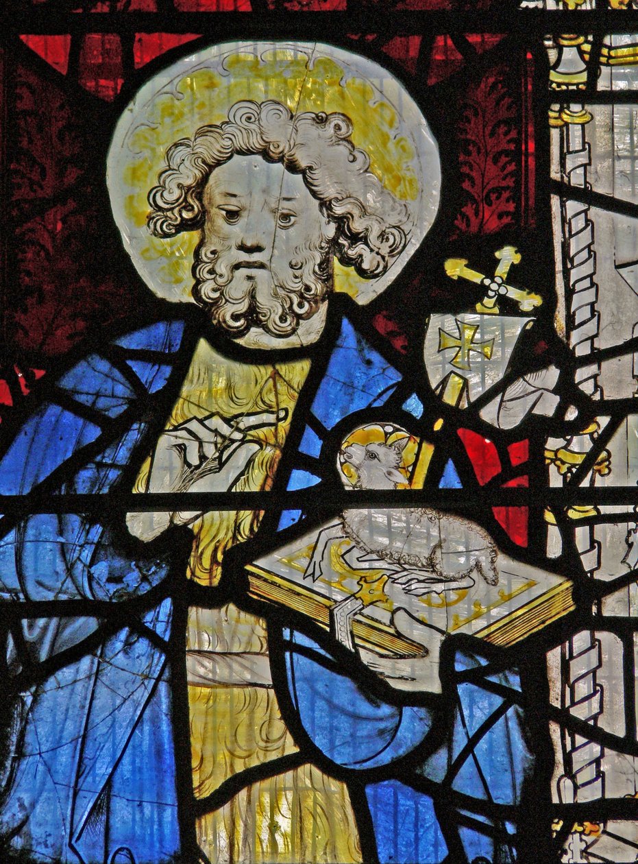 Fönster Ew föreställande Johannes Döparen av English School