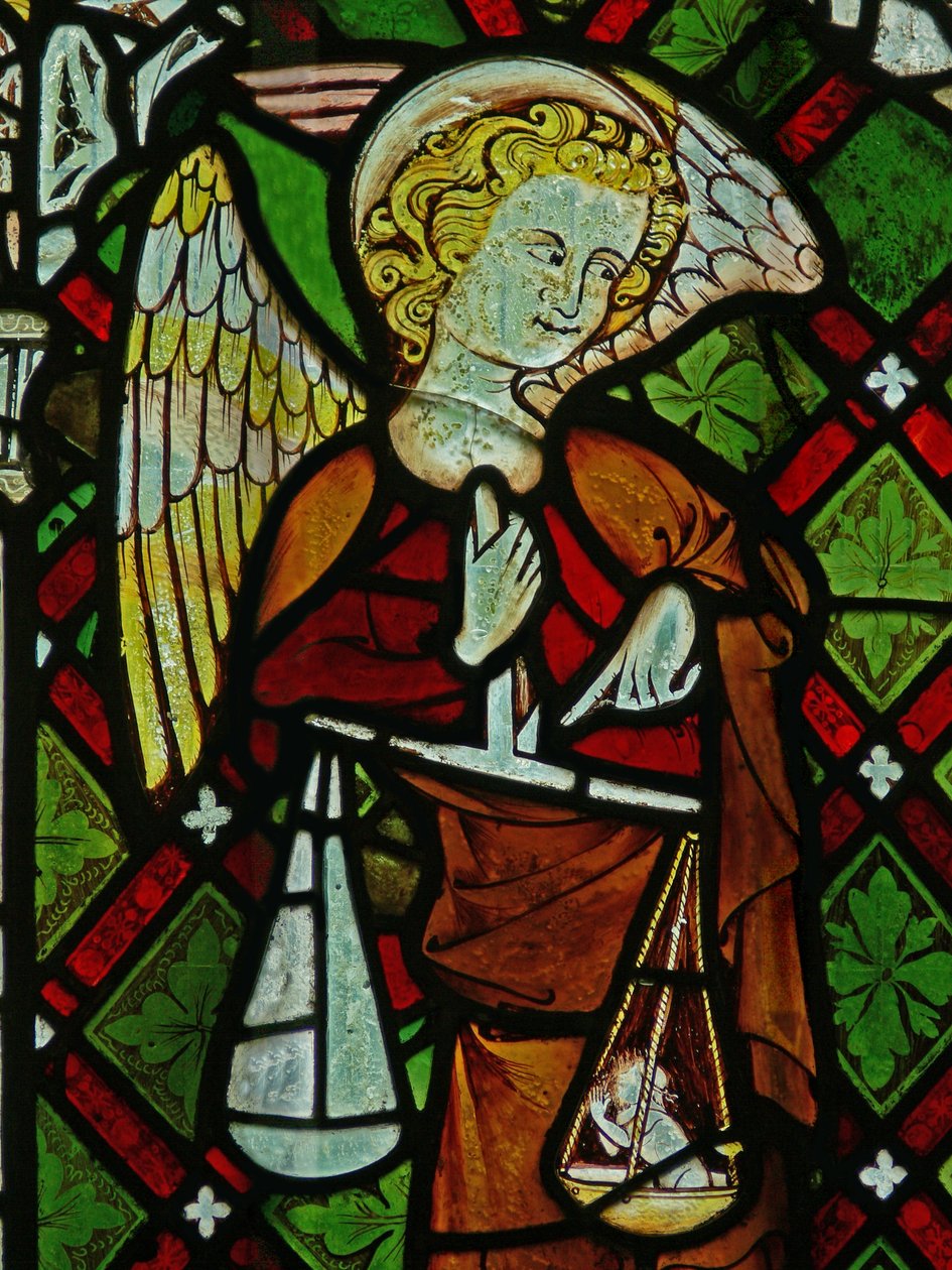 Window Ew föreställande St Michael av English School