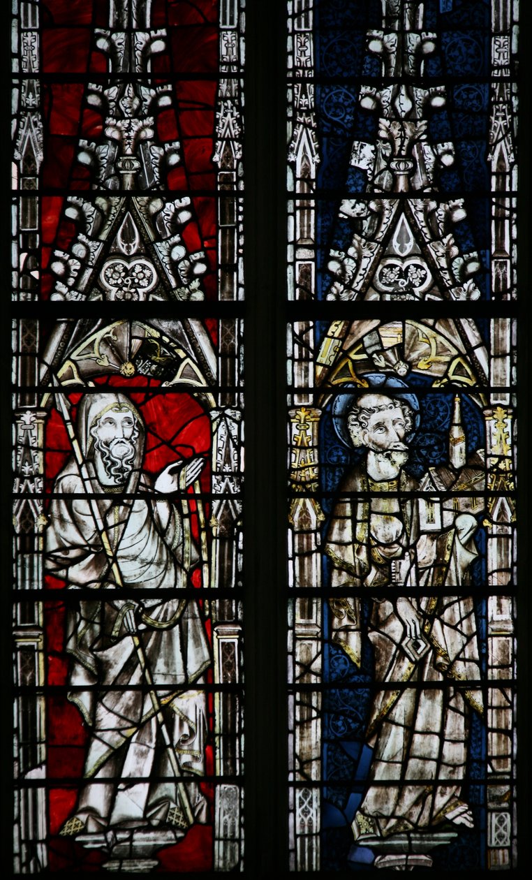 Fönster Ew föreställande St Peter, St Thomas av English School