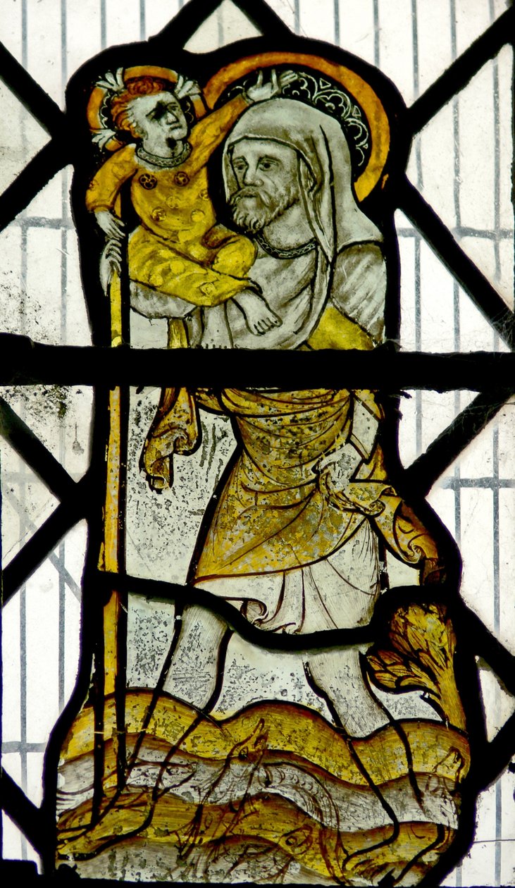 Fönster N1 föreställande St Christopher av English School