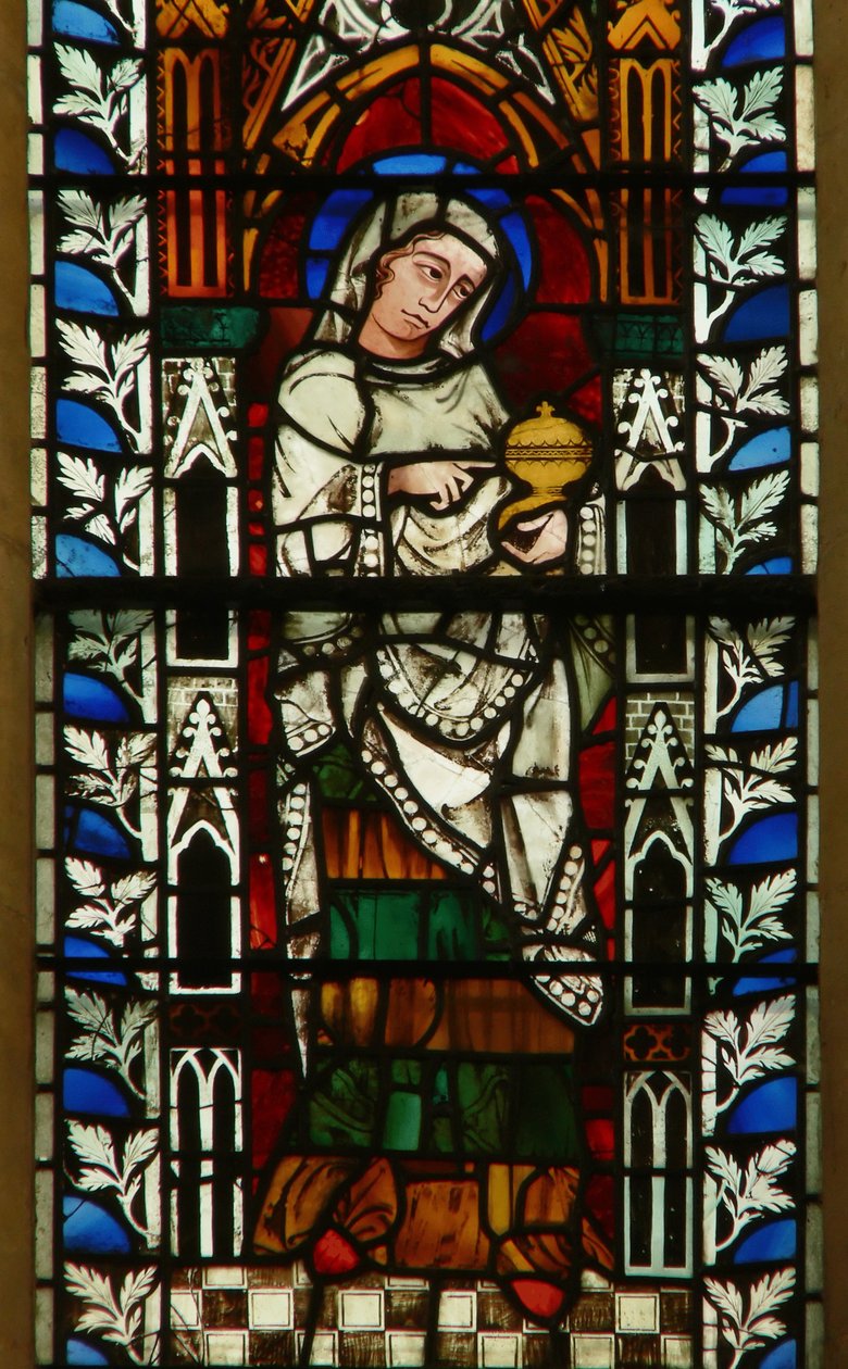 Fönster föreställande Maria Magdalena av English School