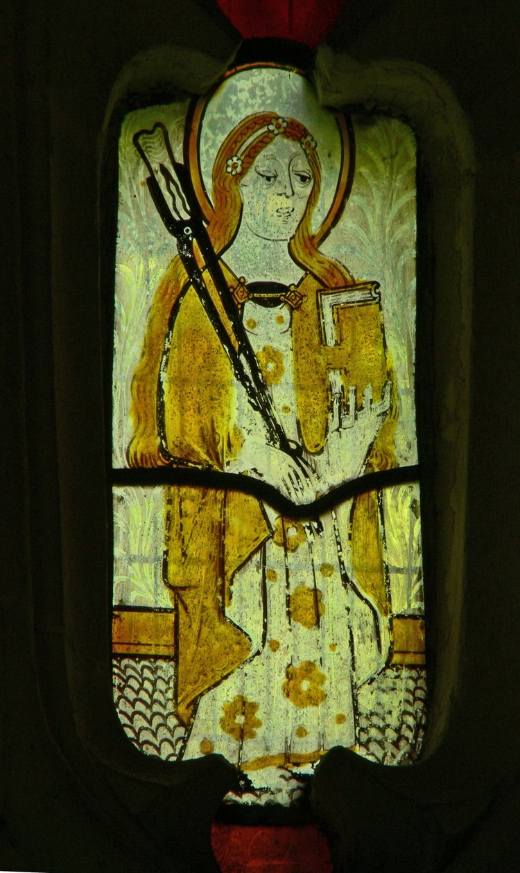 Fönster föreställande St Agatha av English School