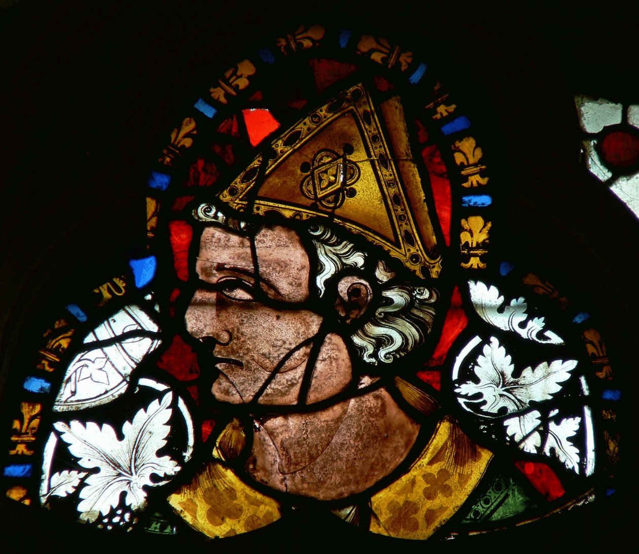 Fönster föreställande St. Cuthbert av English School