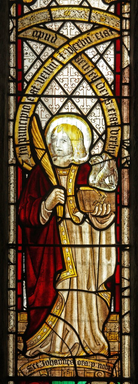 Fönster s5 som visar evangelisten: St John av English School