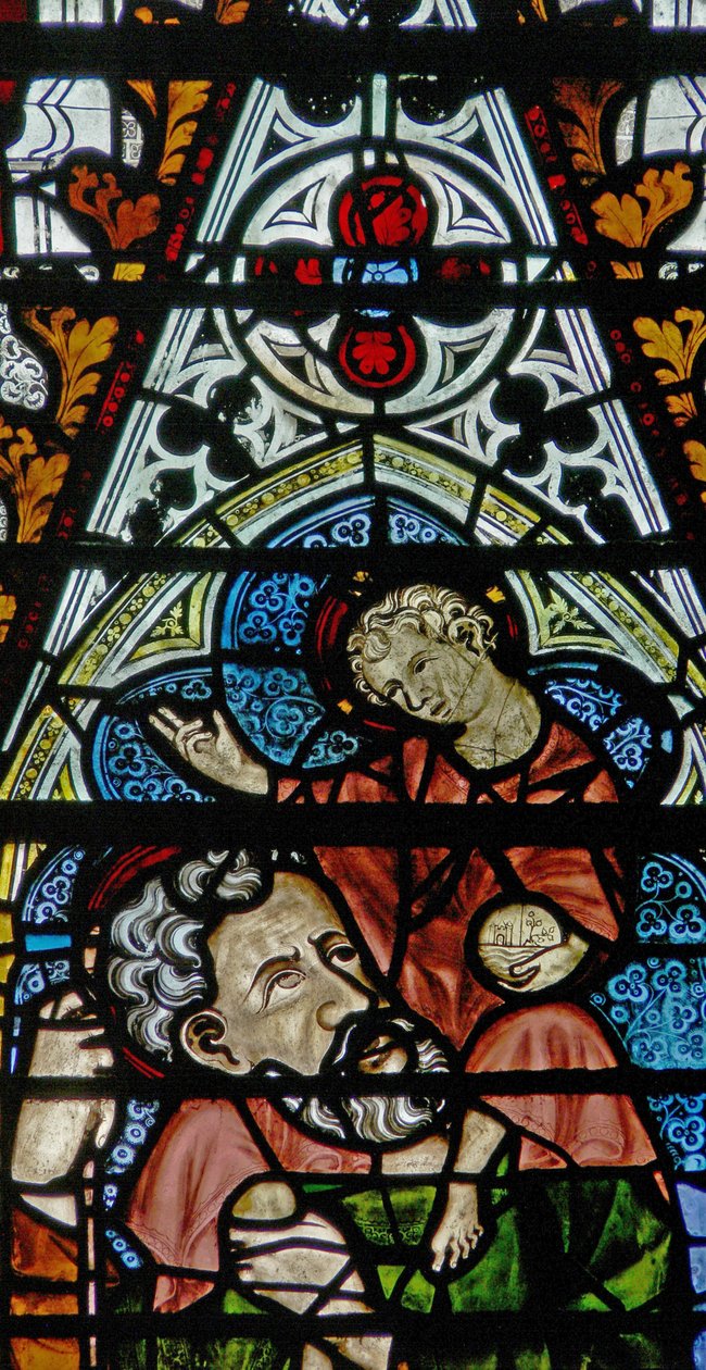 Fönster w2 föreställande St Christopher av English School