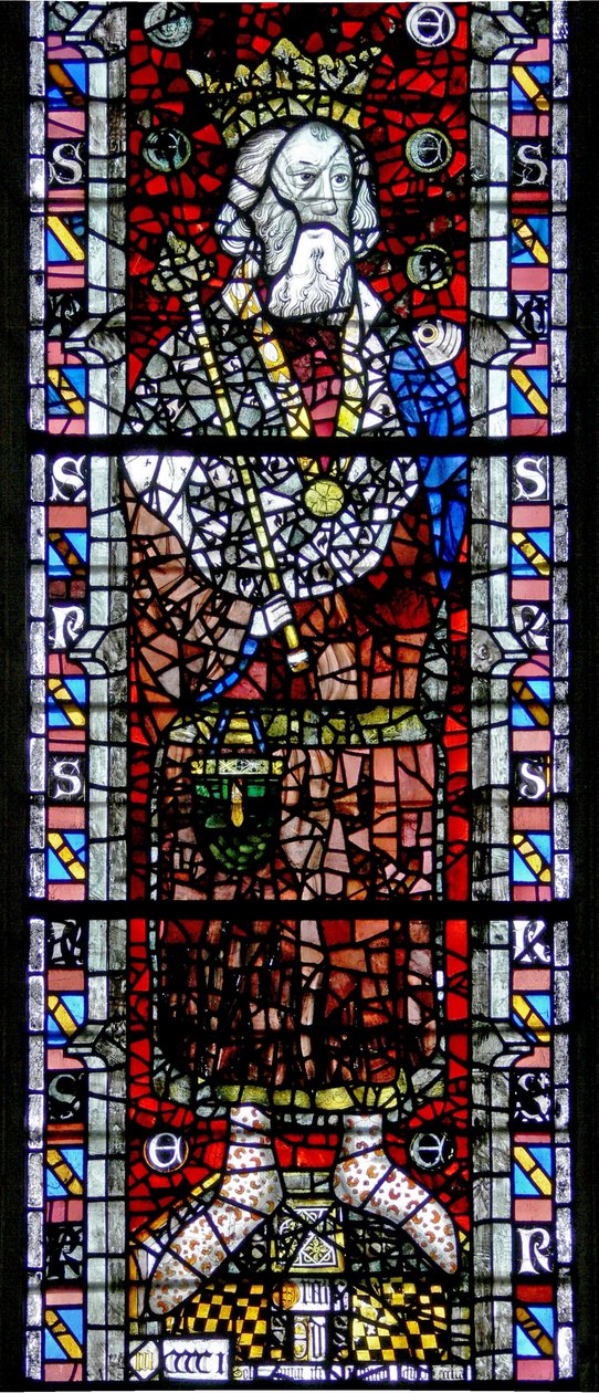 Fönster w4 föreställande St Edward the Confessor av English School