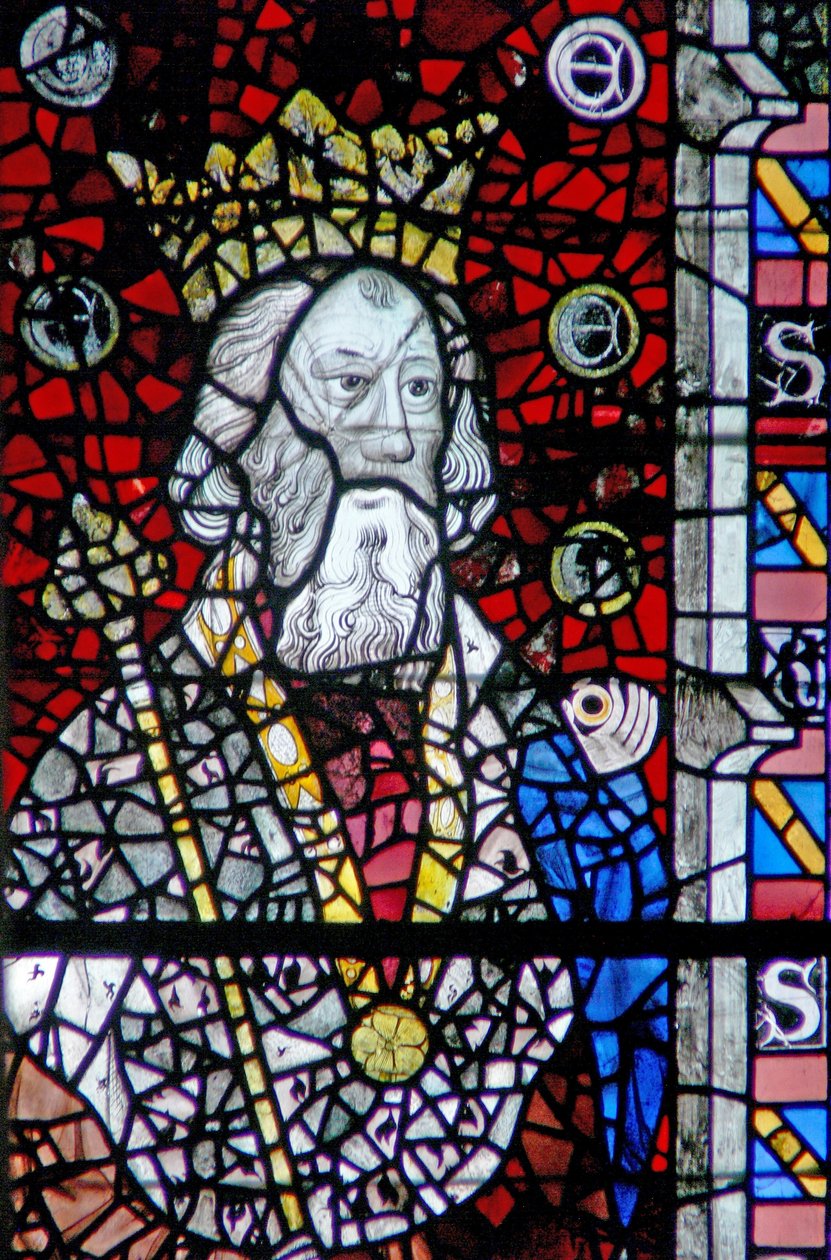 Fönster w4 föreställande St Edward the Confessor av English School