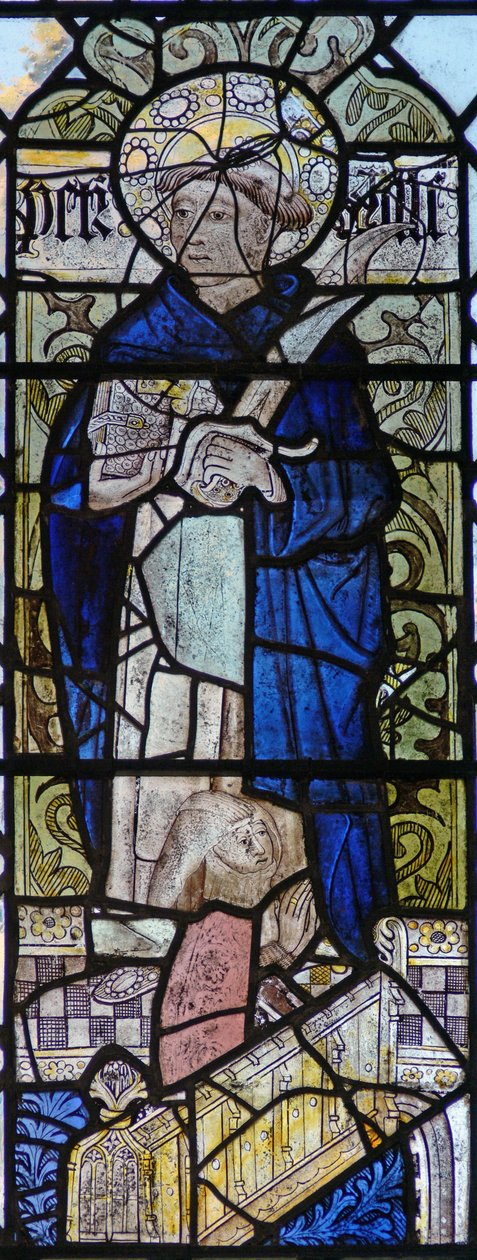 Fönster w4 föreställande St Peter Martyr av English School