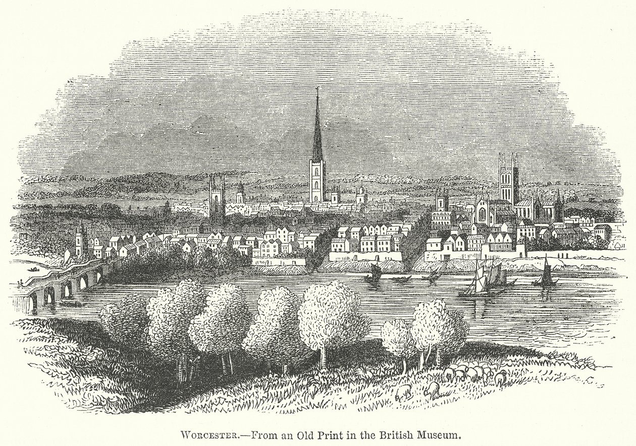Worcester (gravyr) av English School