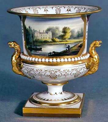 Worcester vas av Flight, Barr and Barr, ca 1830-35 (keramik) av English School