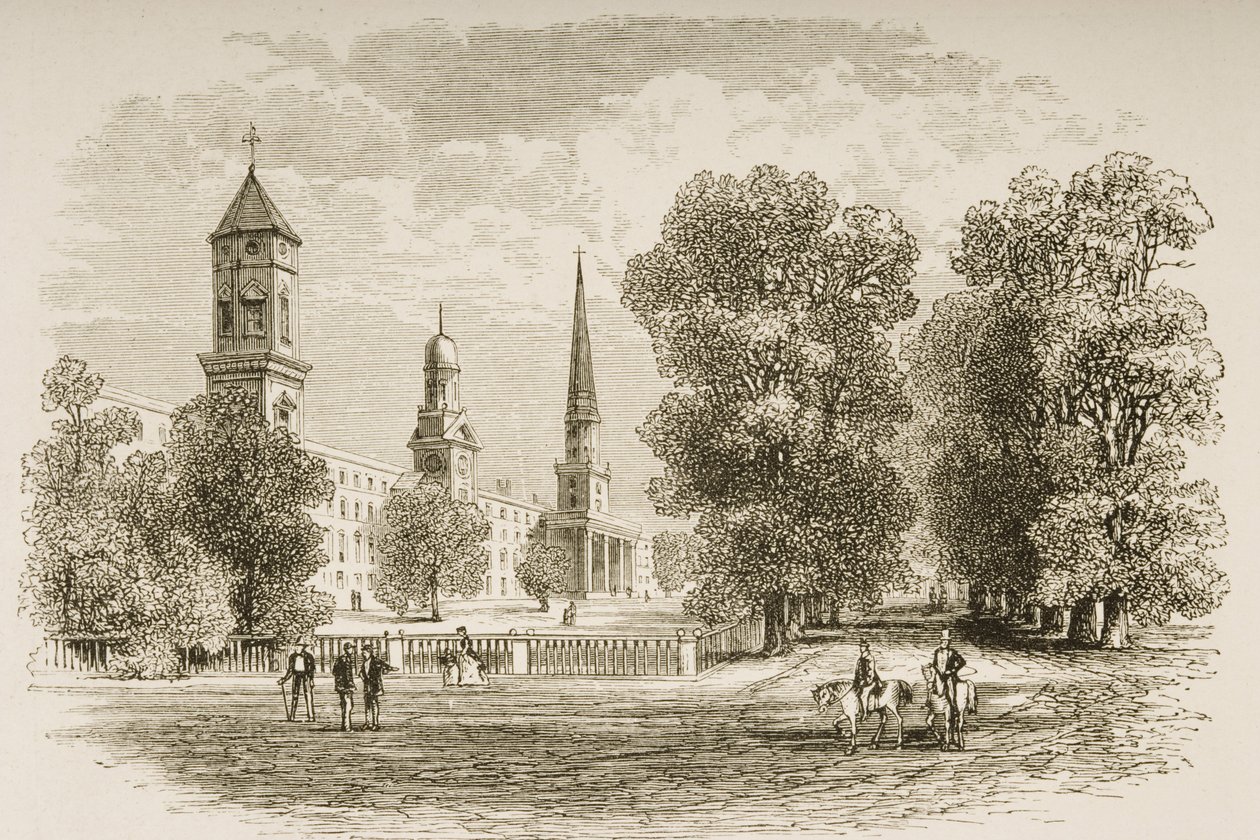 Yale College, New Haven, i le c.1870, mai 