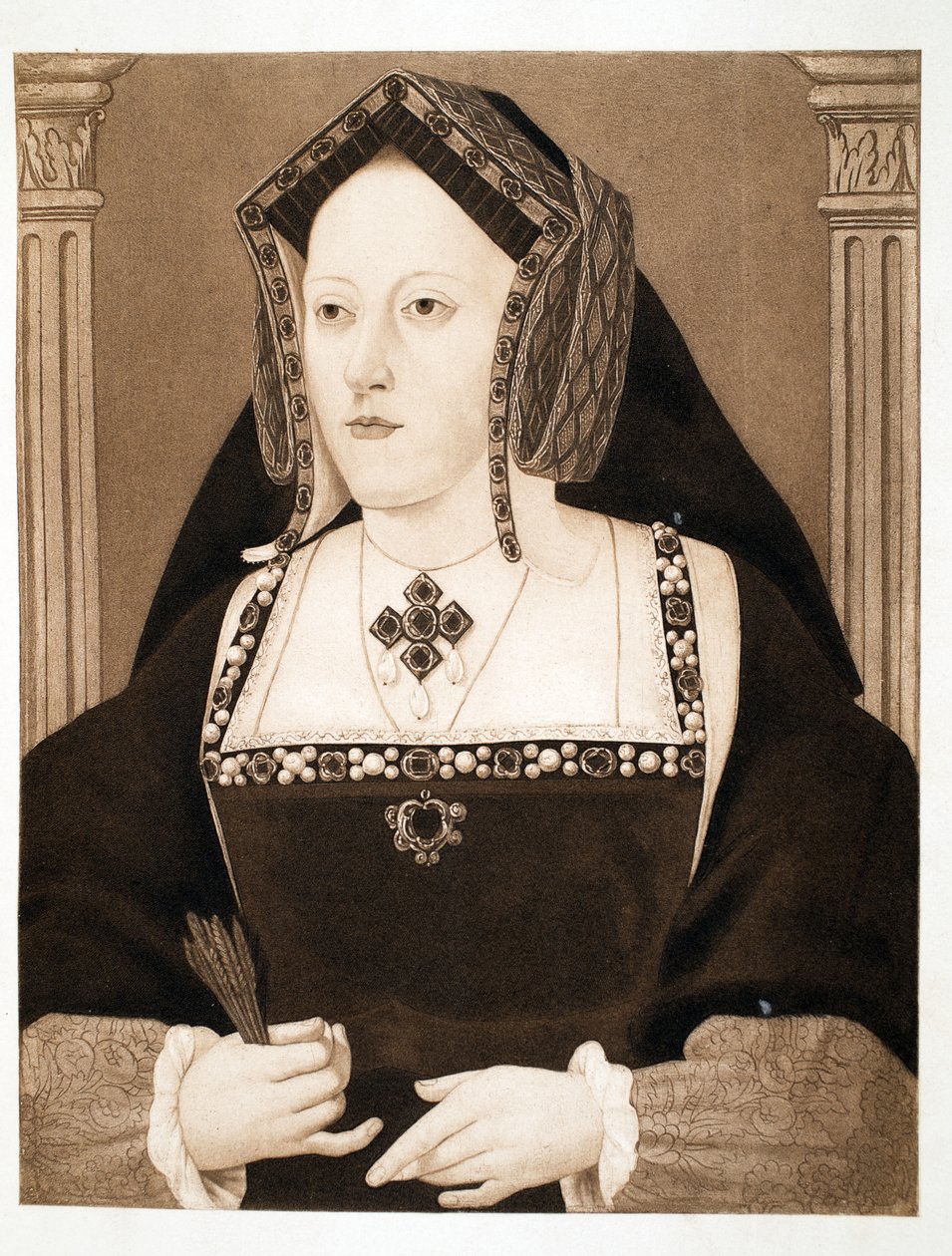 Katarina av Aragonien, pub. 1902 av English School English School