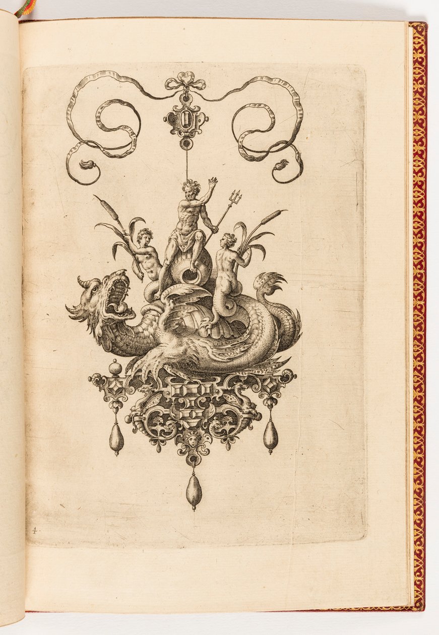 Skriv ut, tallrik 4, från Bubbles Konstgjord arketyp del två (hängen, örhängen etc. Design av den skickligaste naturen, del två) av Engraved by Adriaen Collaert