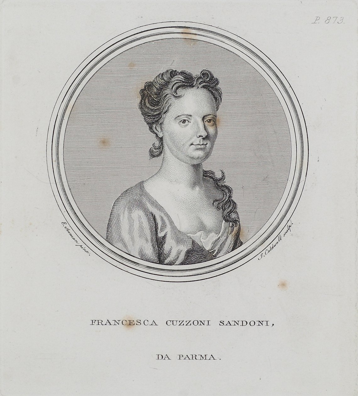Francesca Cuzzoni Sandoni, från 