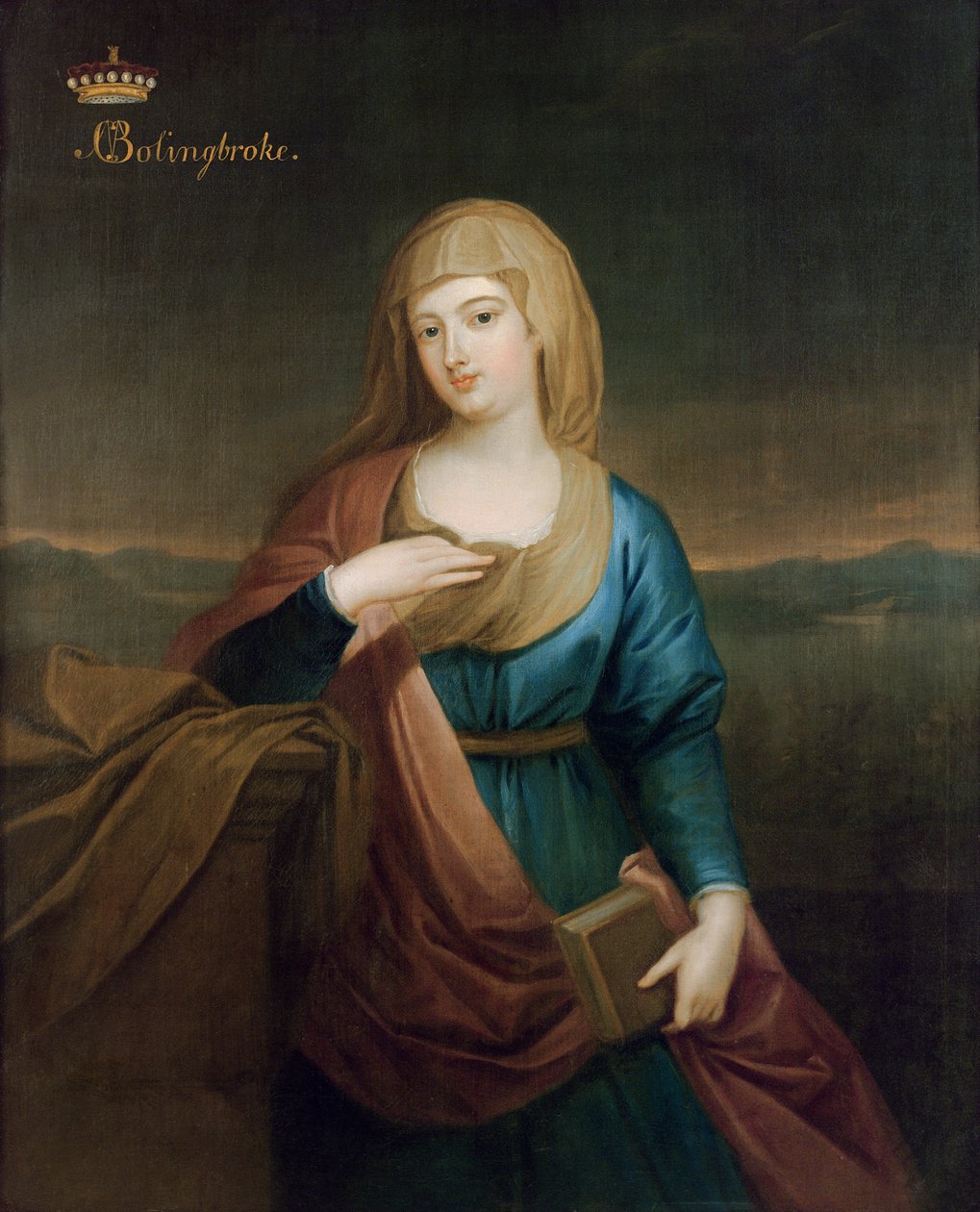Porträtt av Marie Claire Deschamps de Marcilly (1675-1750), andra fru till Henry, 1:e Viscount Bolingbroke, ca 1720 av Enoch Seeman