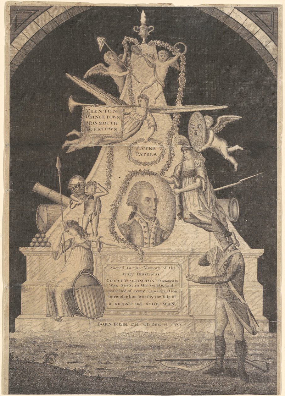 Minnesmärke för George Washington av Enoch G. Gridley, after John Coles, Jr.