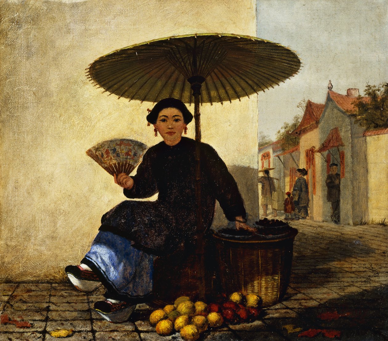 Fruktförsäljare, 1862 av Enoch Wood Perry