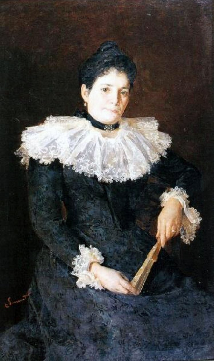  Retrato de senora av Enrique Simonet