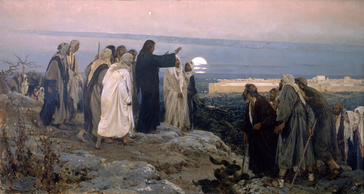 Flevit super illam Latin language; He wept over it av Enrique Simonet