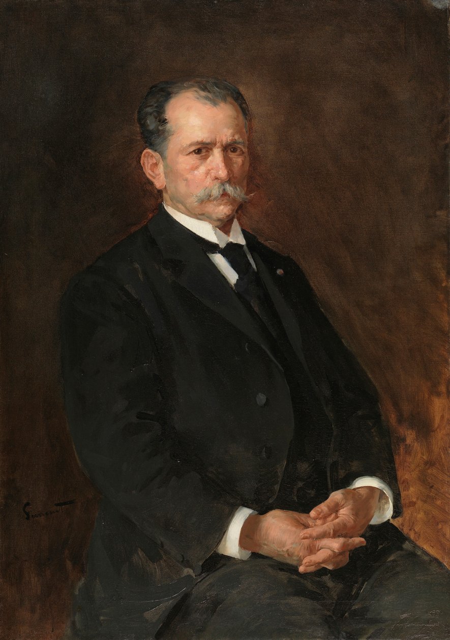 Portrait of Enrique Simonet Baca the artist s father  av Enrique Simonet