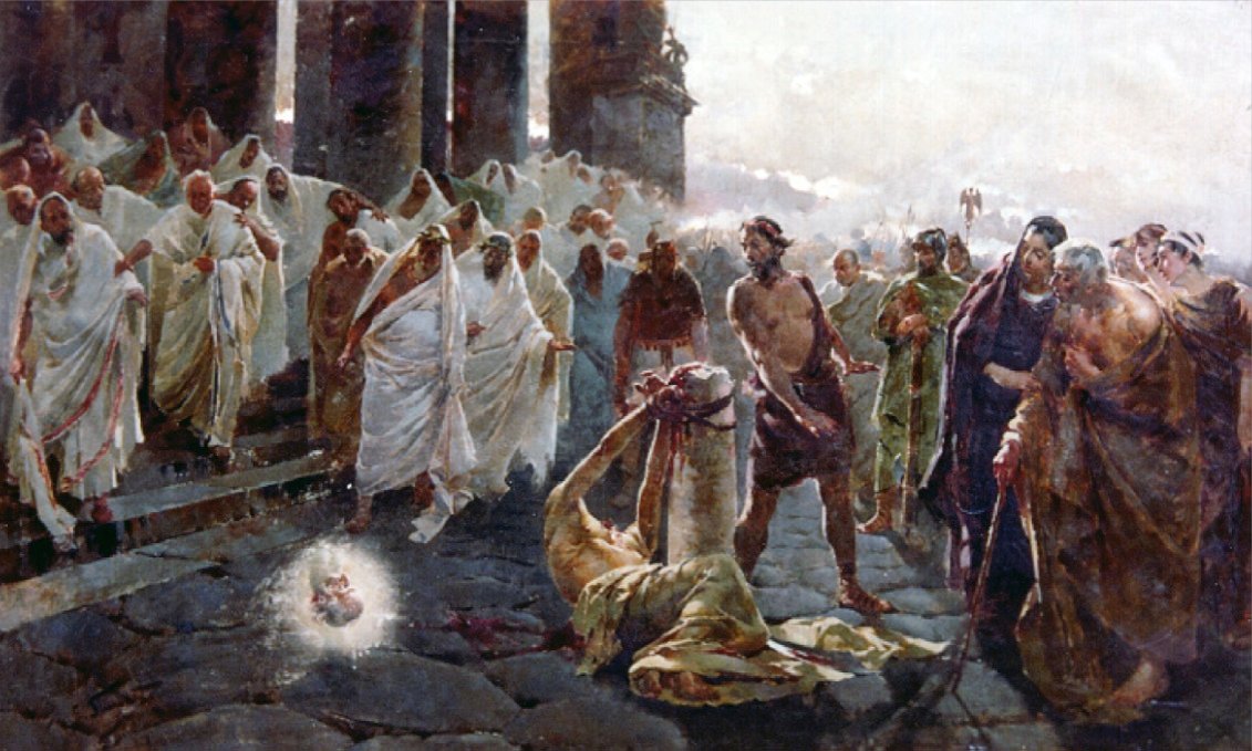 Sketch of The Beheading of Saint Paul av Enrique Simonet