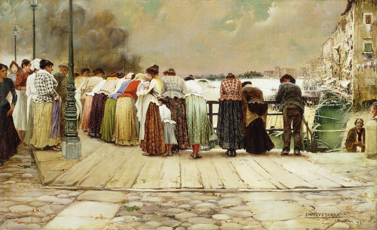 På bron, 1893 av Enrique Serra