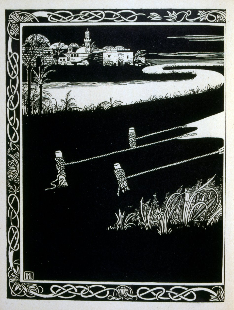 Enak före Gemorrhe (Gomorra), från boken Juda illustrerad av Ephraim Moses Lilien (1874-1925). Lilian anses vara fadern till den sionistiska ikonografin, skapad i Jugendstil (tysk art nouveau) stil. Han illustrerade 