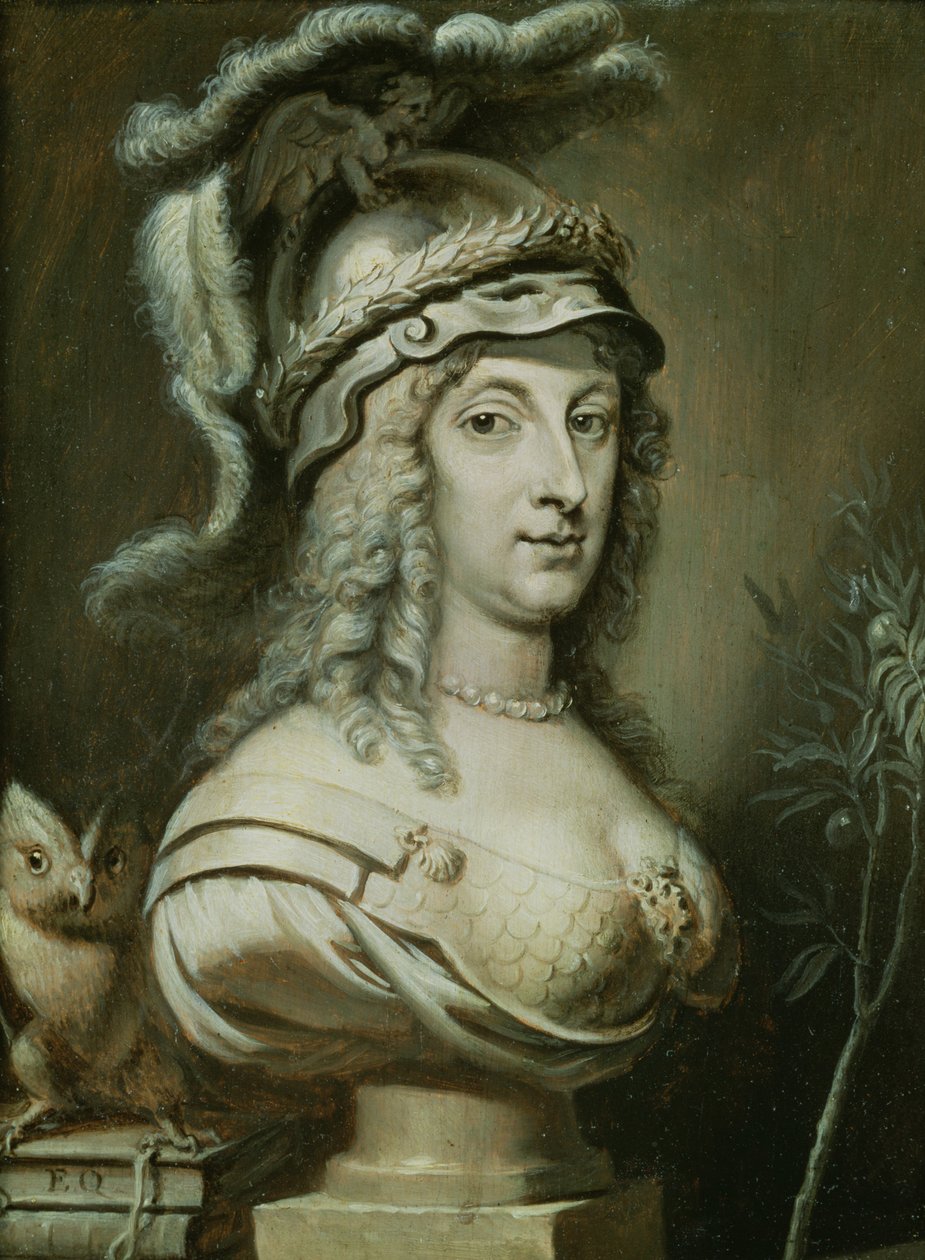 Allegorisk portræt af dronning Christina af Sverige (1626-89) ca. 1649-50 sverige av Erasmus Quellinus II