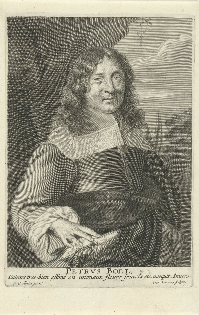 Peeter Boel, graverad av Conrad Lauwers, c.1649-62 (gravyr) av Erasmus (after) Quellinus