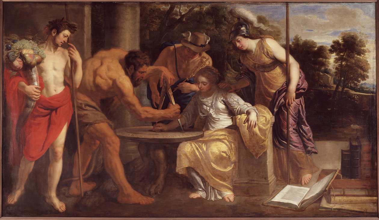 Arbete och beständighet, 1640. av Erasmus Quellinus the Younger
