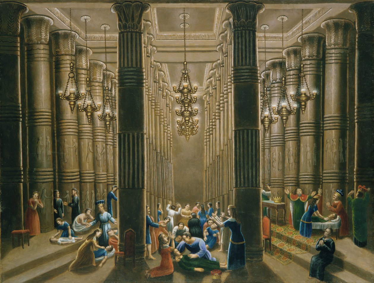 Den förstföddes död, 1865-80. av Erastus Salisbury Field