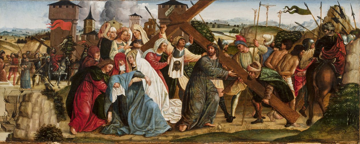 Kristus som bär korset, ca 1500 av Ercole de Roberti