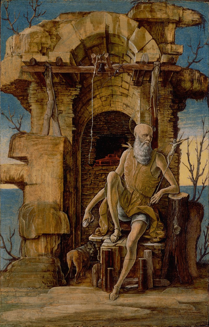 Saint Jerome in the Wilderness  av Ercole de Roberti