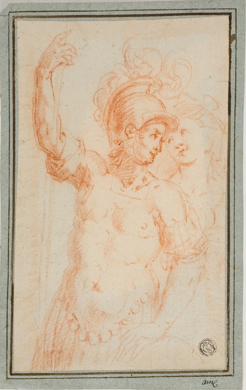 Romersk soldat och kvinna av Ercole Procaccini the younger