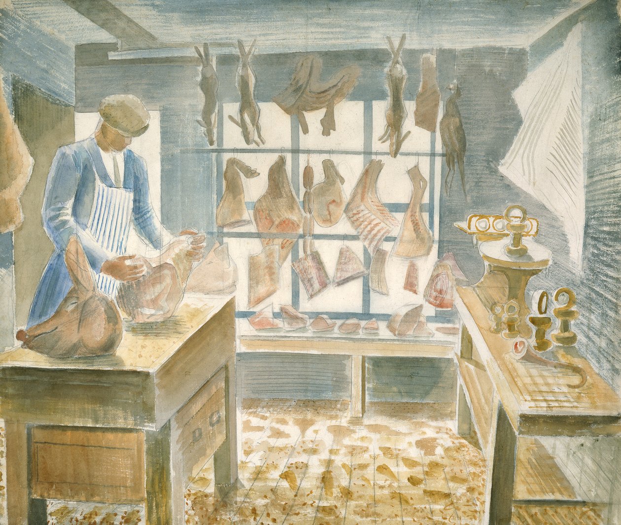 Slaktarens butik av Eric Ravilious