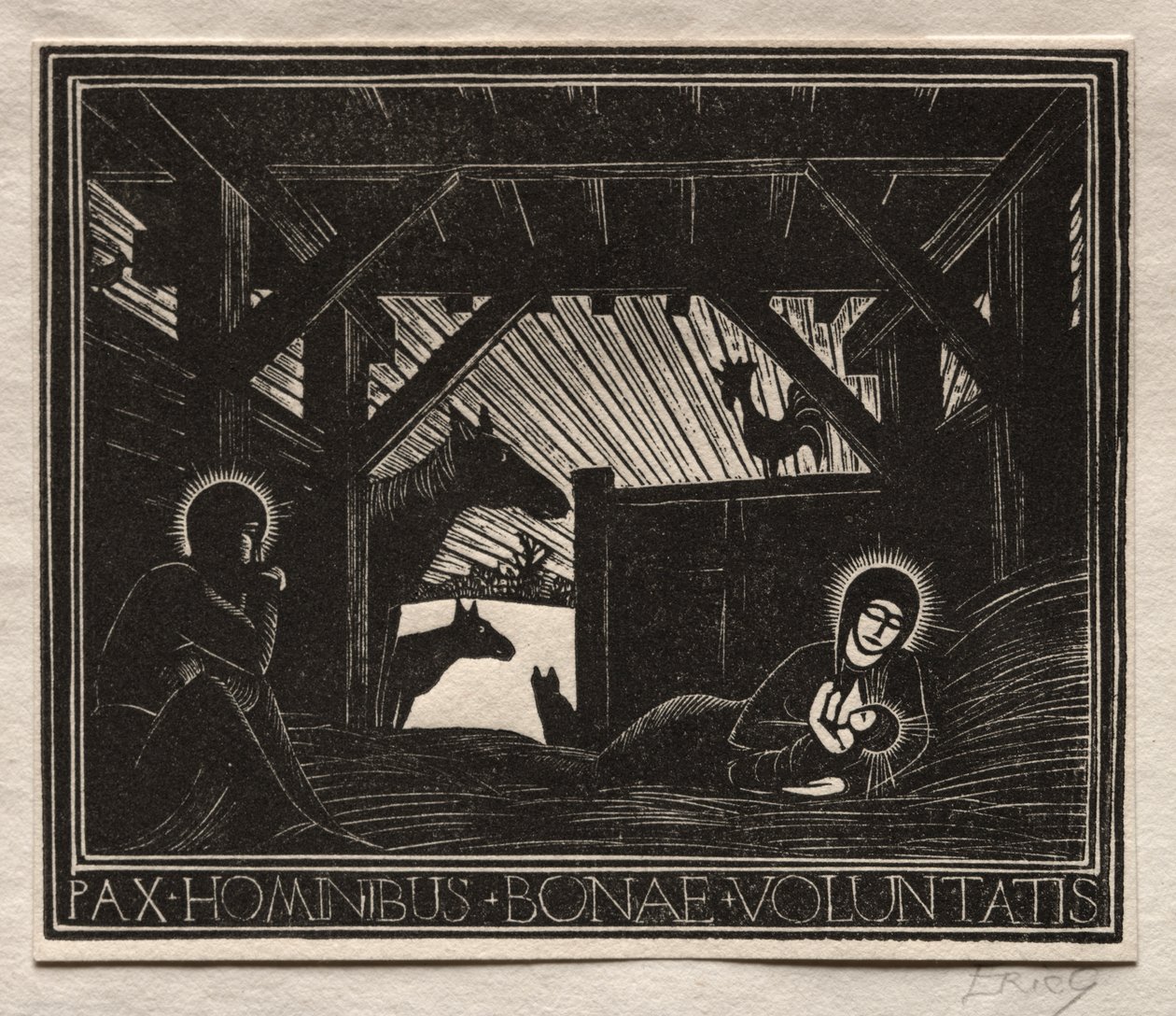 Julklappar: Dawn av Eric Gill