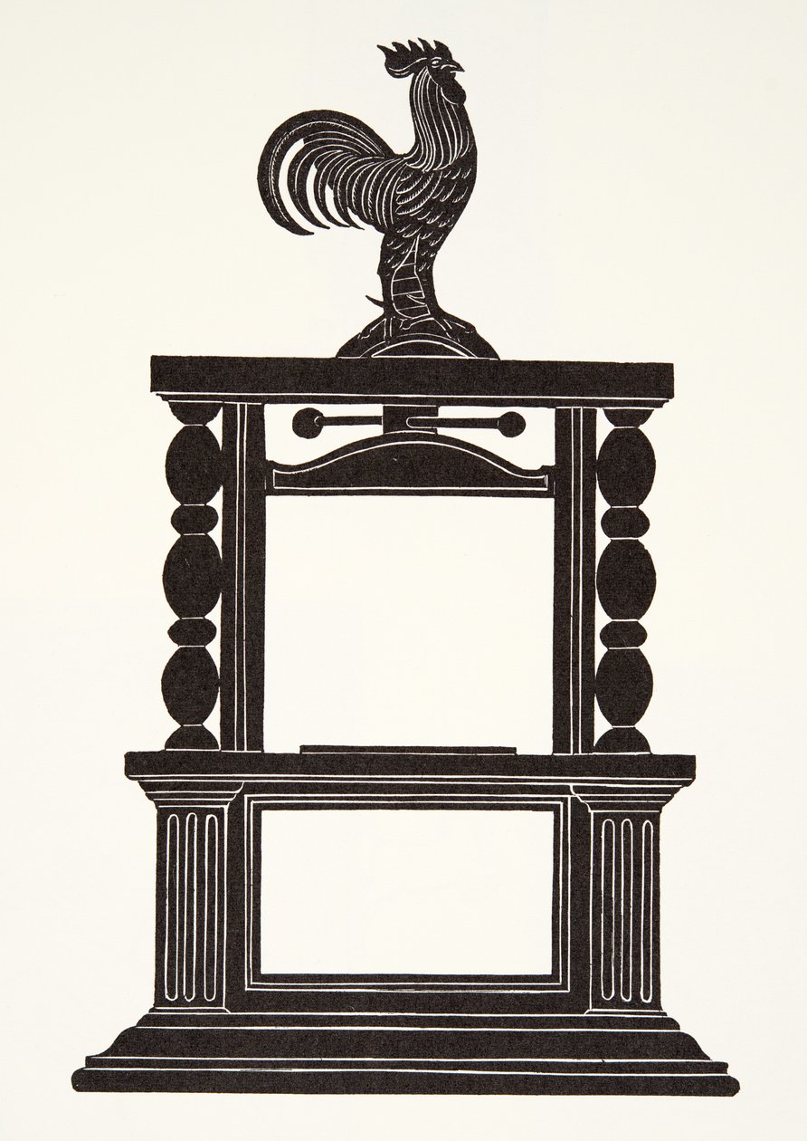 Cockerel och tryckeriet av Eric Gill