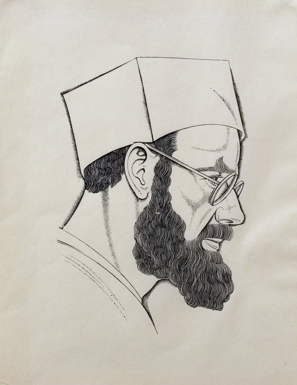 Självporträtt av Eric Gill