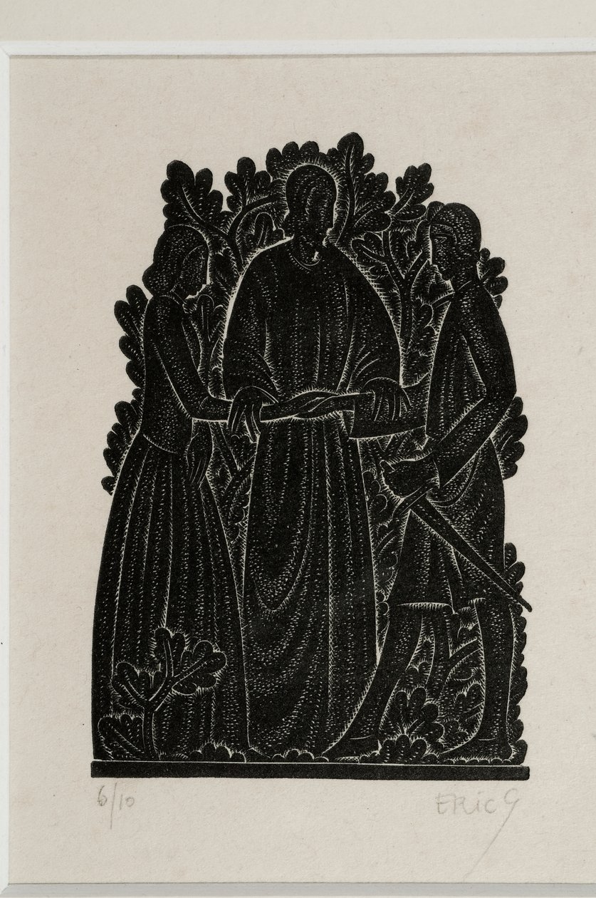 Äktenskapet (träsnitt) av Eric Gill