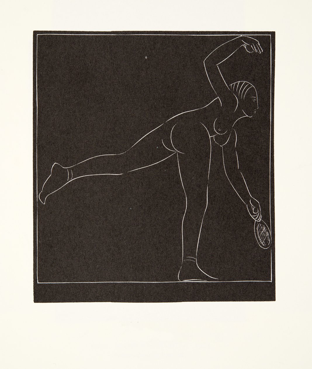 Tennisspelaren av Eric Gill