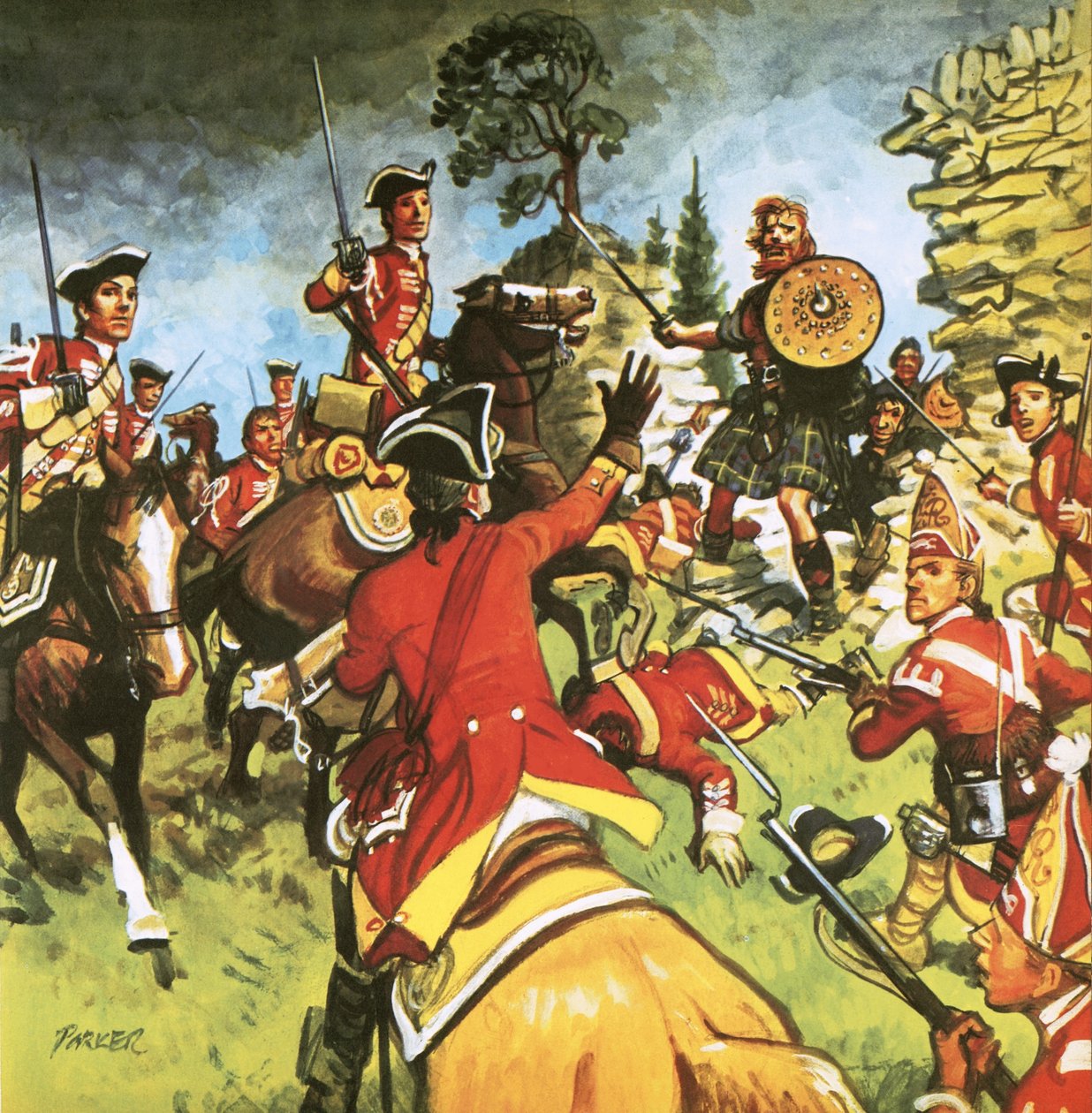 Slaget vid Culloden av Eric Parker