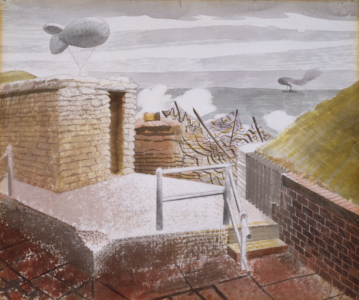Kustförsvaret, oktober 1941 av Eric Ravilious