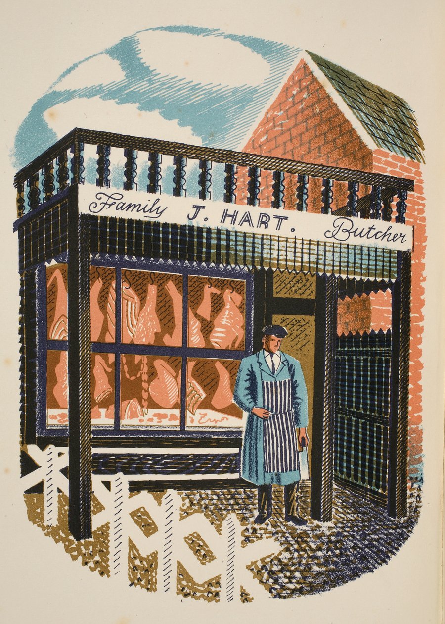 Family Butcher, illustration från 