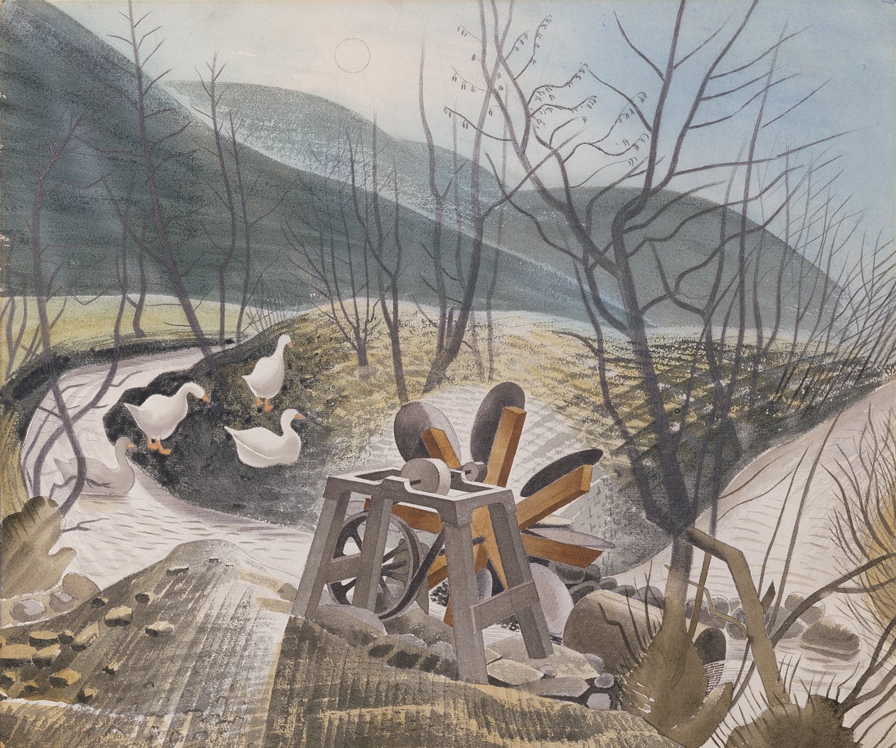 Vattenhjul, 1938 av Eric Ravilious