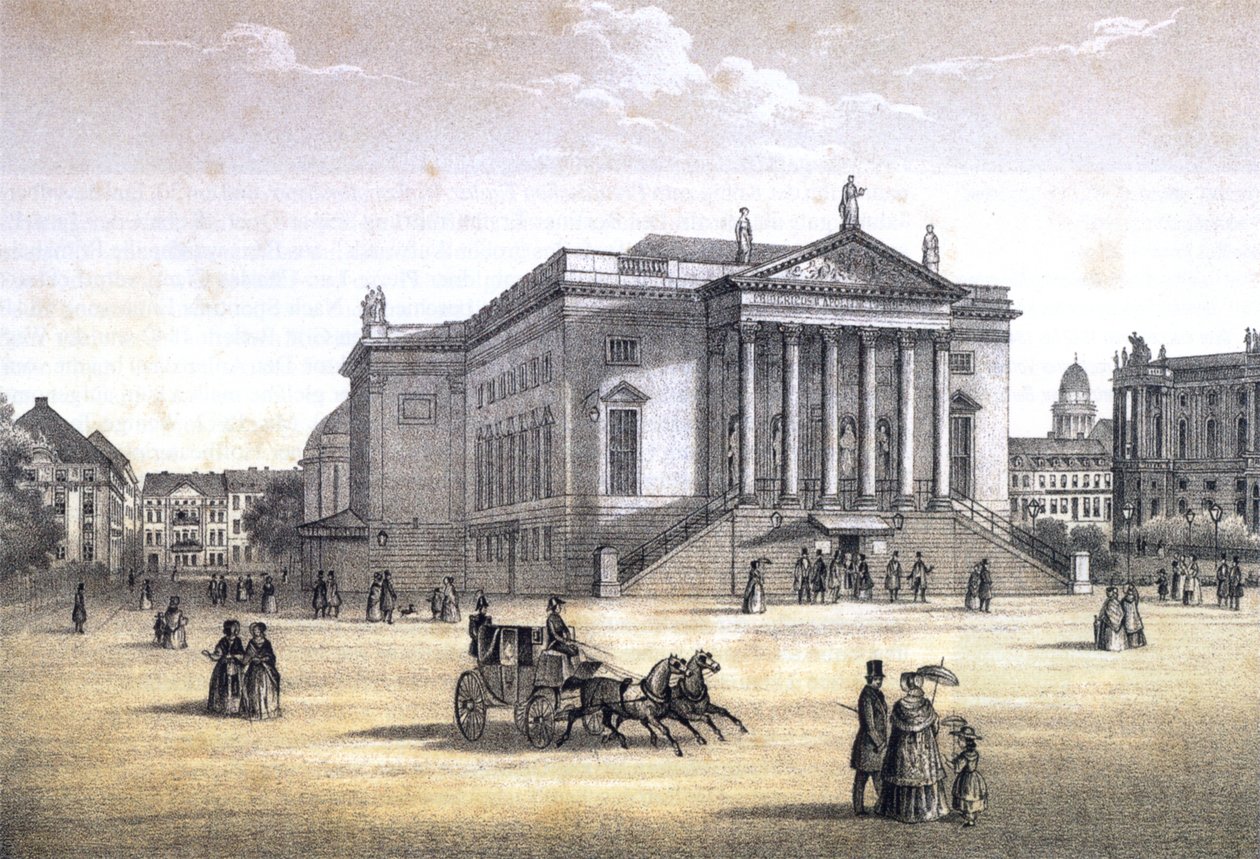 Berlin, Kungliga Operan, ca 1840 av Erich Henning