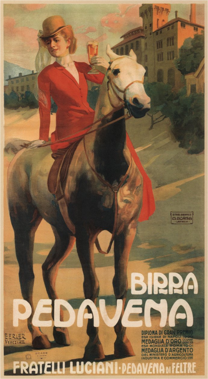 Pedavena öl, 1900-1910-tal av Erich Erler